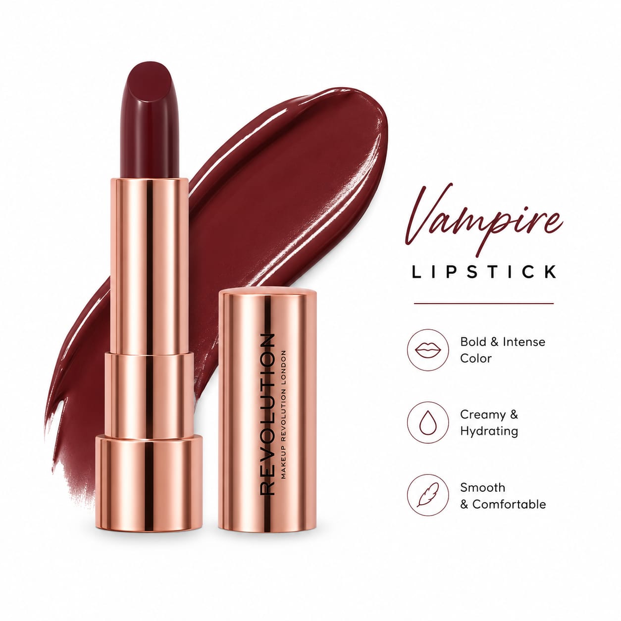 Revolution Vampire Lipstick | Creamy Hydrating Lipstick