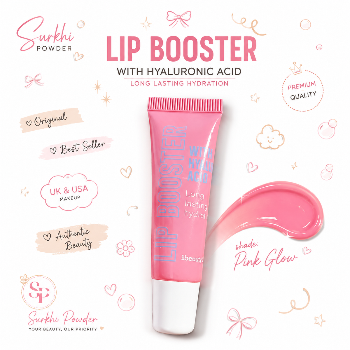 Lip booster with hyaluronic acid